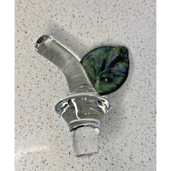 Poland Studio Nova Art Glass Purple Apple Carafe Decanter & Stopper w Label 8" - Picture 8 of 12